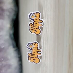 Hippie Flower Power Stud Earrings